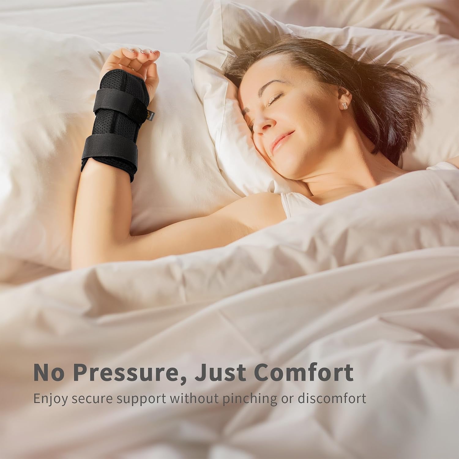 Wrist Brace for Carpal Tunnel with Wrist Splint | Adjustable Wrist Support Wrap for Right Left Hand, Hand Brace for Day & Night, for Arthritis, Tendonitis, Sprain, WB31
