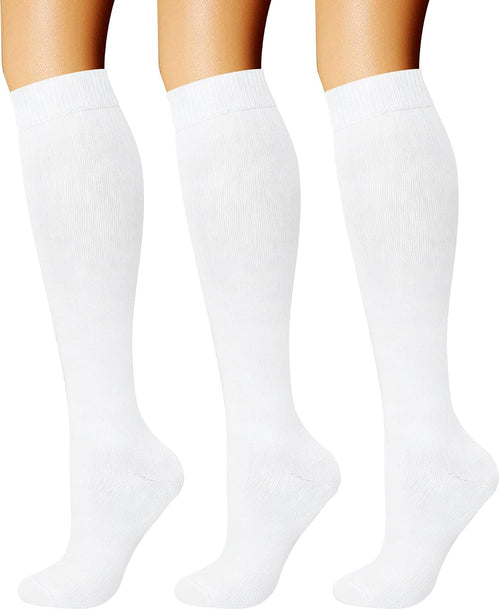 Compression Socks for Women & Men Circulation (3 Pairs) 15-20 Mmhg Is Best Support for Athletic Running Cycling